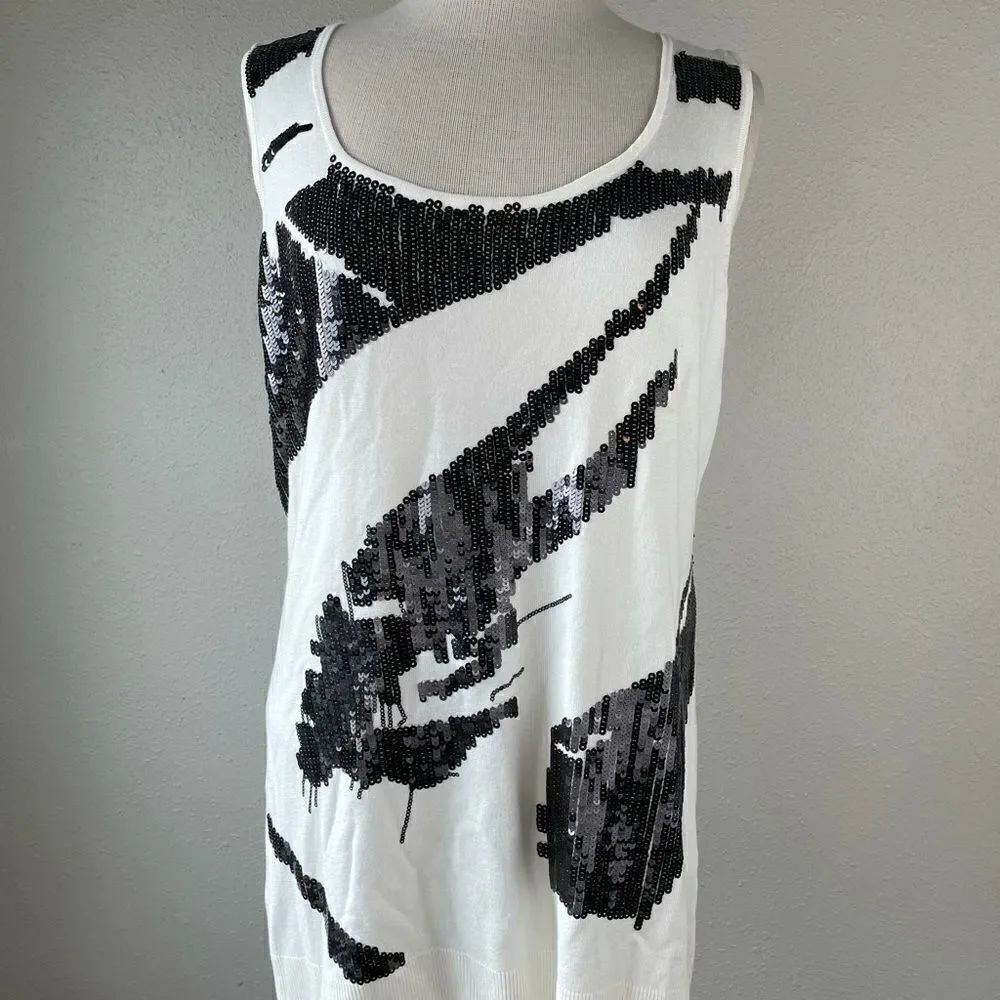 NWT Adrienne Vittadini Sweater Tank Top Size XL
